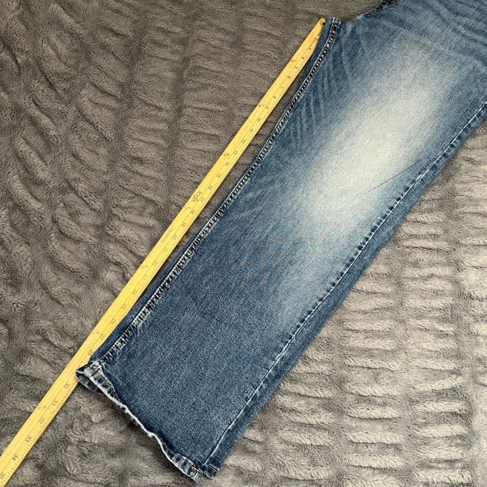 Levis 559 Relaxed Straight Mens Jeans 42x30 Blue Medium Wash Stretch 00559-0550